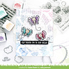 Lawn Fawn Butterfly Background Lawn Clippings Stencils (LF4053)