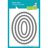 Lawn Fawn Stitched Scalloped Oval Stackables Stand-Alone Lawn Cuts Dies (LF4050)