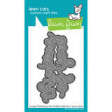 Lawn Fawn Scripty Thinking Of You Outline Add-On Stand-Alone Lawn Cuts Dies (LF4049)