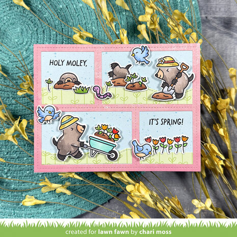 Lawn Fawn A Mole Lot Of Flowers Clear Stamps (LF4031) Lawn Fawn A Mole Lot Of Flowers Clear Stamps (LF4031)