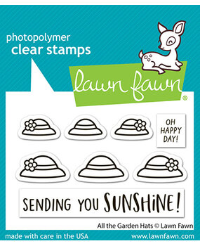 Lawn Fawn All The Garden Hats Clear Stamps (LF4034)
