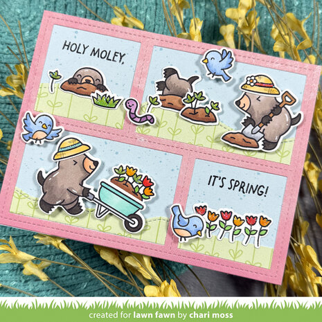 Lawn Fawn All The Garden Hats Clear Stamps (LF4034)
