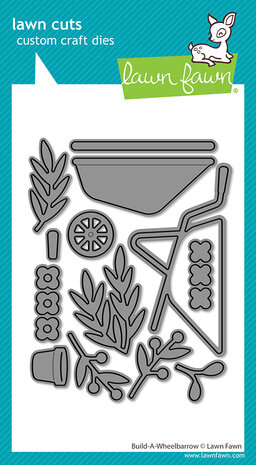 Lawn Fawn Build-A-Wheelbarrow Stand-Alone Lawn Cuts Dies (LF4043) Lawn Fawn Build-A-Wheelbarrow Stand-Alone Lawn Cuts Dies (LF4043)