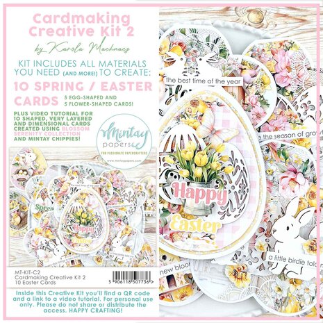 Mintay Creative Kit 2 Cardmaking 10 Easter Cards (MT-KIT-C2) Mintay Creative Kit 2 Cardmaking 10 Easter Cards (MT-KIT-C2)