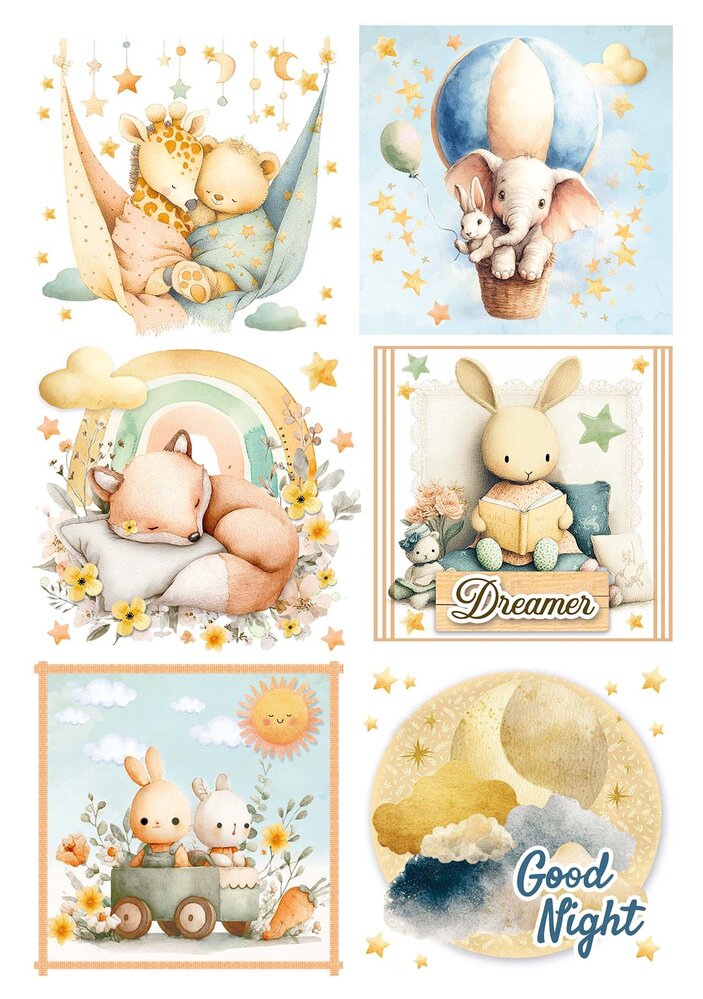 Ciao Bella Lunibloom A4 Rice Paper Mixed (4pcs) (CBRA009) Ciao Bella Lunibloom A4 Rice Paper Mixed (4pcs) (CBRA009)