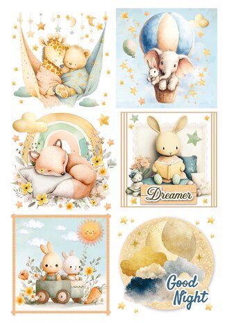 Ciao Bella Lunibloom A4 Rice Paper Mixed (4pcs) (CBRA009) Ciao Bella Lunibloom A4 Rice Paper Mixed (4pcs) (CBRA009)