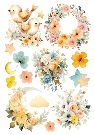 Ciao Bella Lunibloom A4 Rice Paper Mixed (4pcs) (CBRA009) Ciao Bella Lunibloom A4 Rice Paper Mixed (4pcs) (CBRA009)