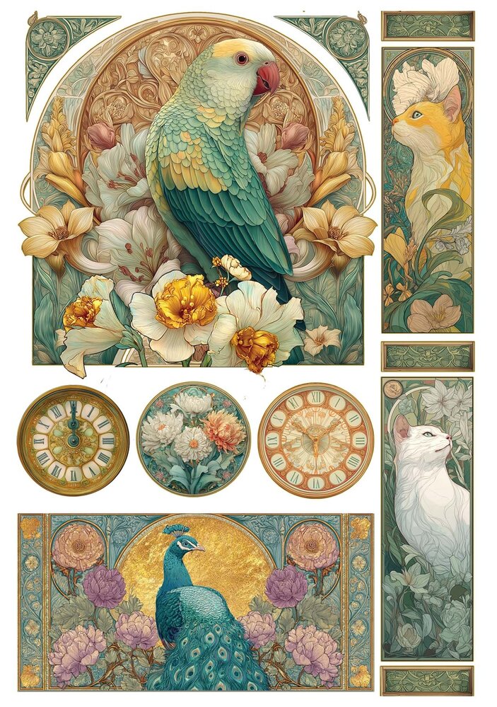 Ciao Bella Artemis A4 Rice Paper Mixed (4pcs) (CBRA010) Ciao Bella Artemis A4 Rice Paper Mixed (4pcs) (CBRA010)