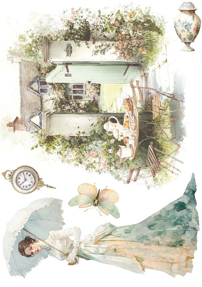 Ciao Bella Afternoon Tea A5 Rice Paper Mixed (8pcs) (CBRS031) Ciao Bella Afternoon Tea A5 Rice Paper Mixed (8pcs) (CBRS031)