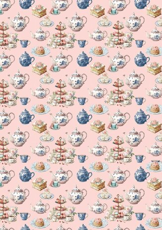 Ciao Bella Afternoon Tea A5 Rice Paper Mixed (8pcs) (CBRS031) Ciao Bella Afternoon Tea A5 Rice Paper Mixed (8pcs) (CBRS031)