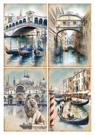 Ciao Bella A Walk in Venice A5 Rice Paper Mixed (8pcs) (CBRS034) Ciao Bella A Walk in Venice A5 Rice Paper Mixed (8pcs) (CBRS034)