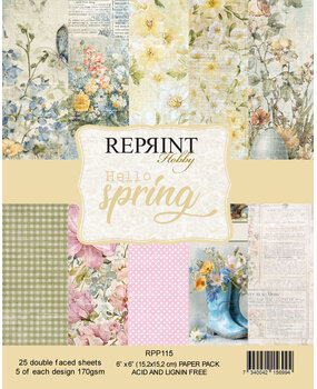Reprint Hello Spring 6x6 Inch Paper Pack (RPP115)