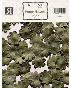 Reprint Paper Flowers Moss (100pcs) (FL012)