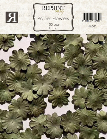 Reprint Paper Flowers Moss (100pcs) (FL012)