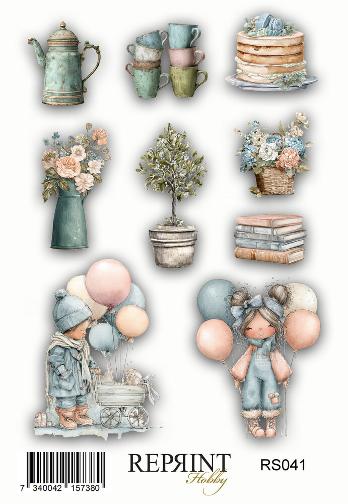 Reprint Quiet Moments 10x16cm Stickers (RS041)