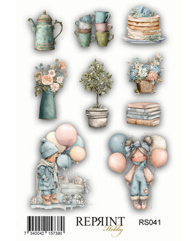 Reprint Quiet Moments 10x16cm Stickers (RS041)