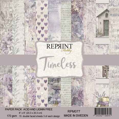 Reprint Timeless 8x8 Inch Paper Pack (RPM077)