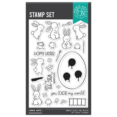 Hero Arts Eggstra Special Clear Stamp Set Color My World (CM843) Hero Arts Eggstra Special Clear Stamp Set Color My World (CM843)