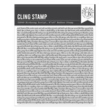 Hero Arts Spring Meadow Cling Stamp Birdsong Script (CG949)