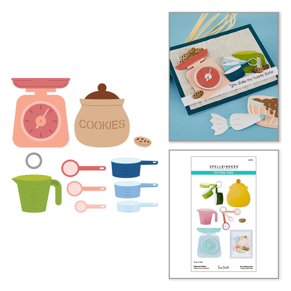 Spellbinders Make It & Bake It Etched Dies Measure Mates (S5-731) Spellbinders Make It & Bake It Etched Dies Measure Mates (S5-731)