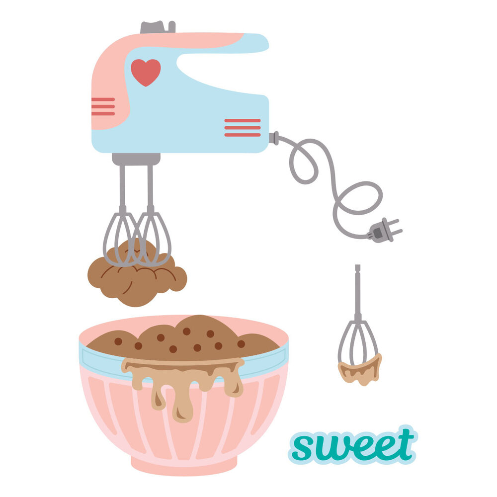 Spellbinders Make It & Bake It Etched Dies Magic Mixer (S5-728) Spellbinders Make It & Bake It Etched Dies Magic Mixer (S5-728)