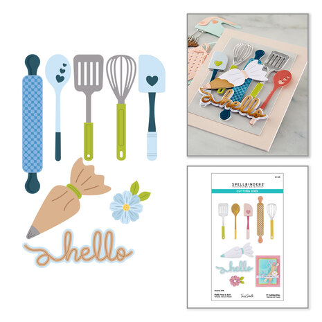 Spellbinders Make It & Bake It Etched Dies Fluff, Frost & Roll (S5-726) Spellbinders Make It & Bake It Etched Dies Fluff, Frost & Roll (S5-726)