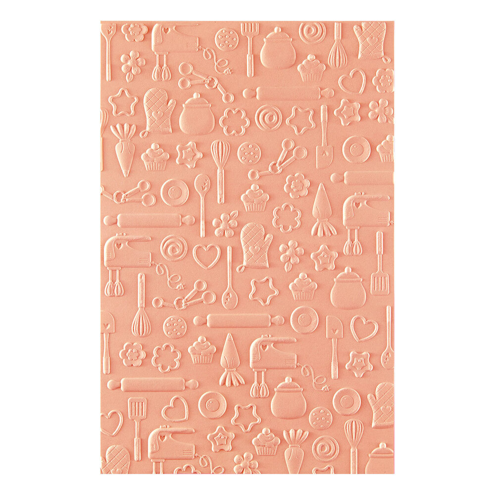 Spellbinders Make It & Bake It 3D Embossing Folder Confection Companions (E3D-162)