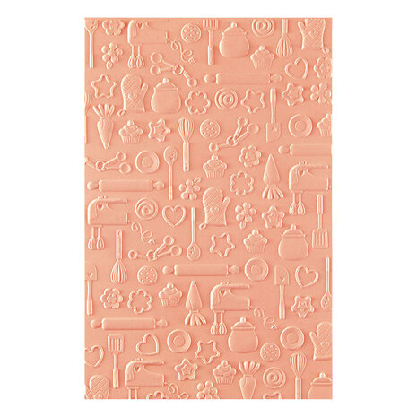 Spellbinders Make It & Bake It 3D Embossing Folder Confection Companions (E3D-162)