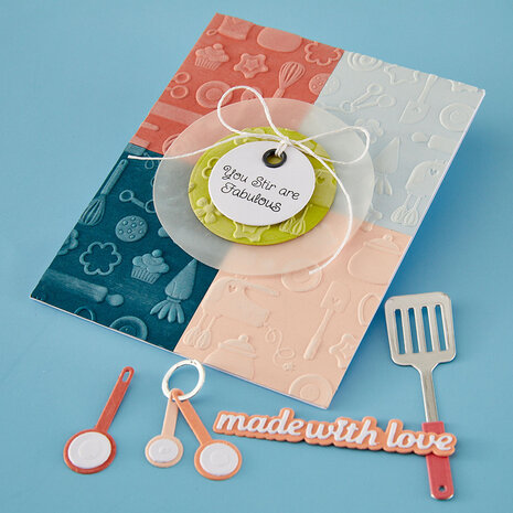 Spellbinders Make It & Bake It 3D Embossing Folder Confection Companions (E3D-162)