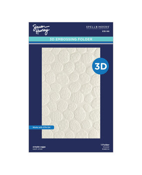 Spellbinders Happy Spring 3D Embossing Folder Ornate Eggs (E3D-169) Spellbinders Happy Spring 3D Embossing Folder Ornate Eggs (E3D-169)