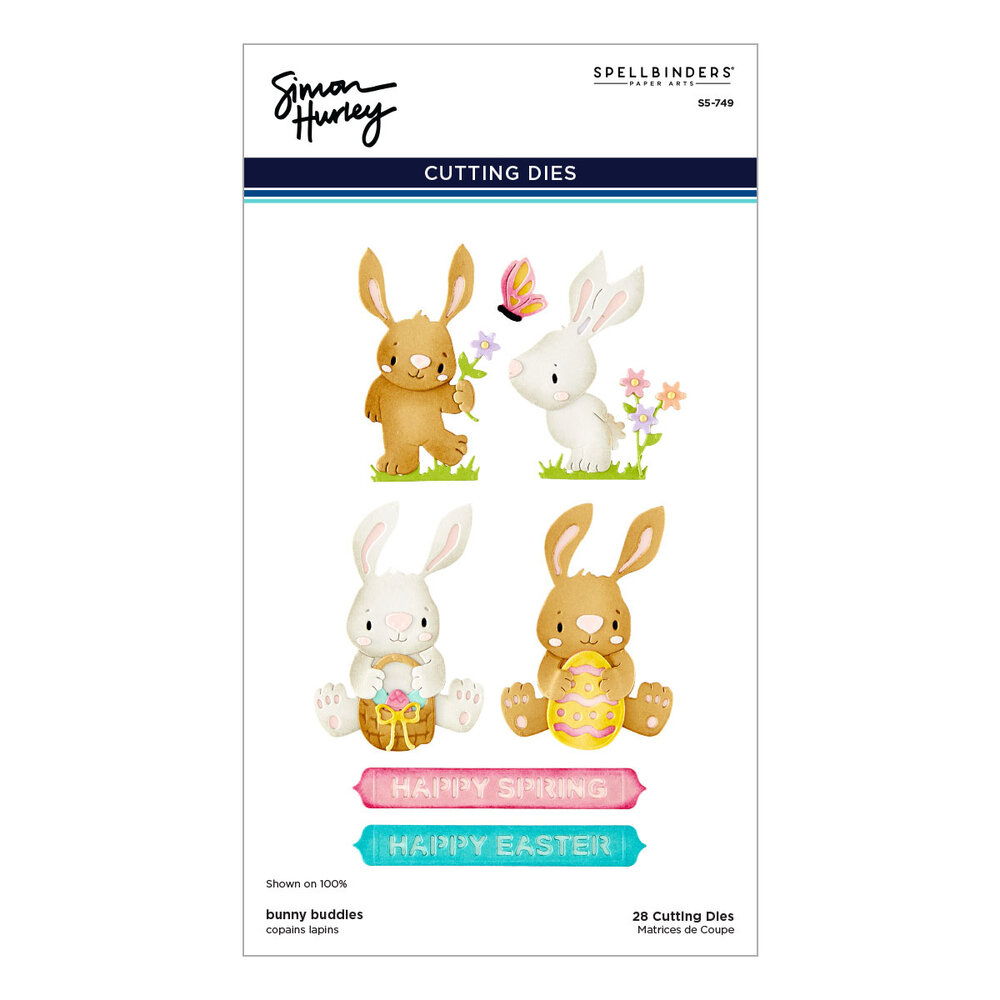 Spellbinders Happy Spring Etched Dies Bunny Buddies (S5-749)