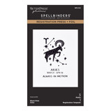 Spellbinders Block Print Zodiacs Registration Press + Foil Plate Aries (BPR-040)