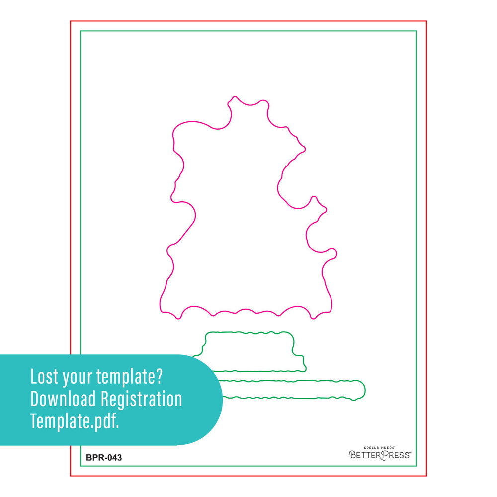 Spellbinders Block Print Zodiacs Registration Press + Foil Plate Cancer (BPR-043)