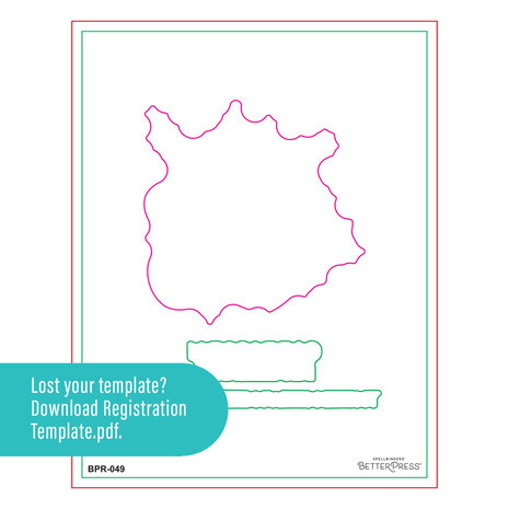 Spellbinders Block Print Zodiacs Registration Press + Foil Plate Capricorn (BPR-049)