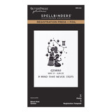 Spellbinders Block Print Zodiacs Registration Press + Foil Plate Gemini (BPR-042)