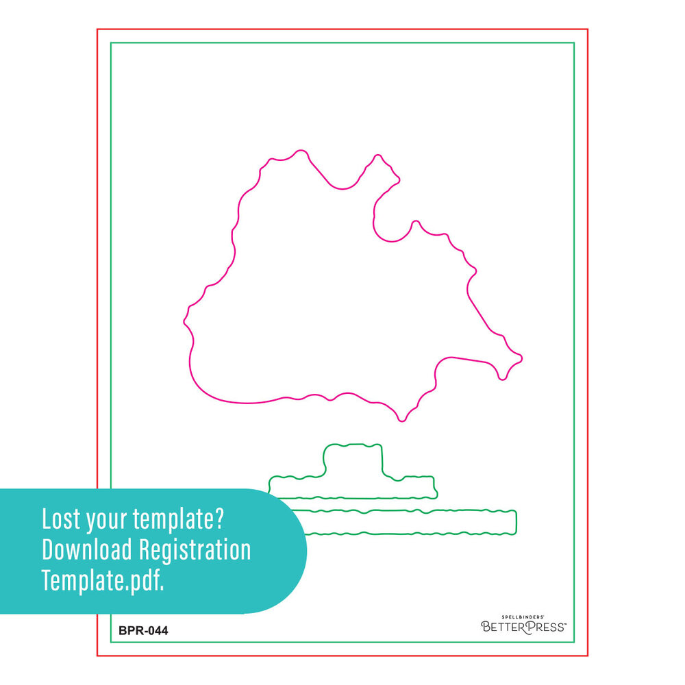 Spellbinders Block Print Zodiacs Registration Press + Foil Plate Leo (BPR-044)
