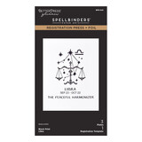 Spellbinders Block Print Zodiacs Registration Press + Foil Plate Libra (BPR-046)