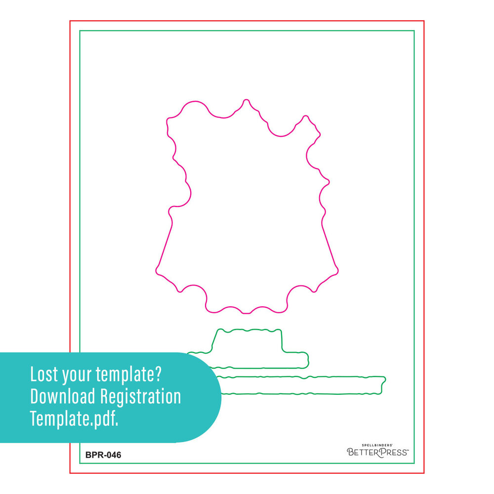 Spellbinders Block Print Zodiacs Registration Press + Foil Plate Libra (BPR-046)