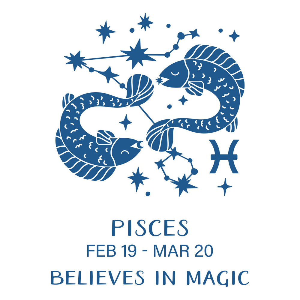 Spellbinders Block Print Zodiacs Registration Press + Foil Plate Pisces (BPR-039)