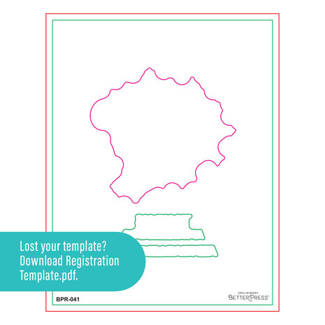 Spellbinders Block Print Zodiacs Registration Press + Foil Plate Taurus (BPR-041)