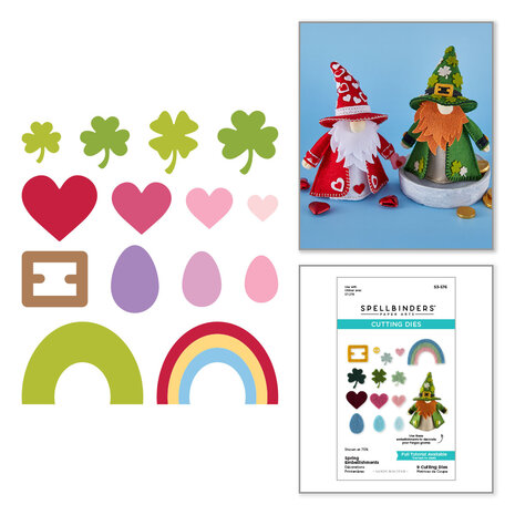 Spellbinders 3D Felt Décor Spring Etched Dies Spring Embellishments (S3-576) Spellbinders 3D Felt Décor Spring Etched Dies Spring Embellishments (S3-576)
