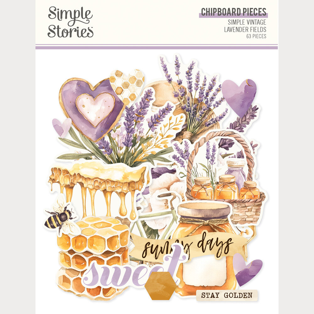 Simple Stories Simple Vintage Lavender Fields 12x12 Inch Chipboard (26425)