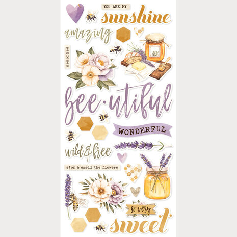 Simple Stories Simple Vintage Lavender Fields Foam Stickers (26430)