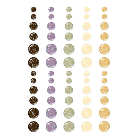 Simple Stories Simple Vintage Lavender Fields Glitter Enamel Dots (26432)