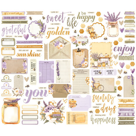 Simple Stories Simple Vintage Lavender Fields Journal Bits & Pieces (26428)
