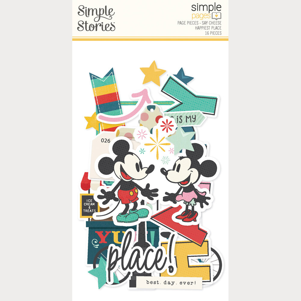 Simple Stories Say Cheese Happiest Place Simple Pages Pieces (26234)