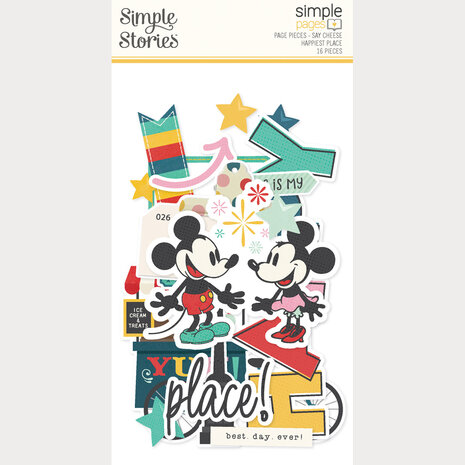 Simple Stories Say Cheese Happiest Place Simple Pages Pieces (26234)