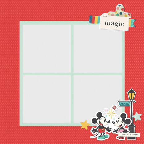 Simple Stories Say Cheese Happiest Place Simple Pages Pieces (26234)