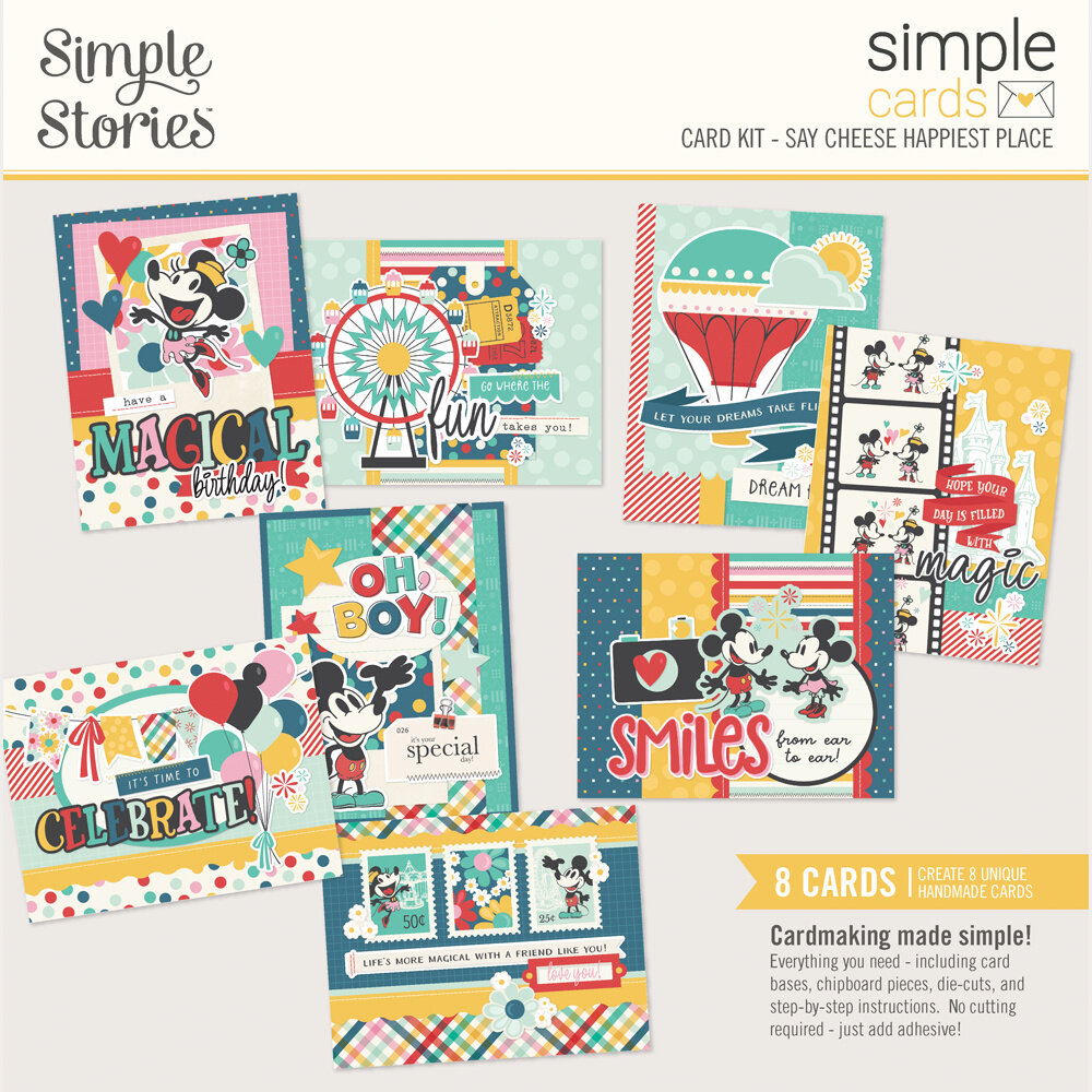 Simple Stories Say Cheese Happiest Place Simple Cards Kit (26237) Simple Stories Say Cheese Happiest Place Simple Cards Kit (26237)