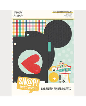 Simple Stories Say Cheese Happiest Place 6x8 Inch SN@P! Binder Inserts (26233)